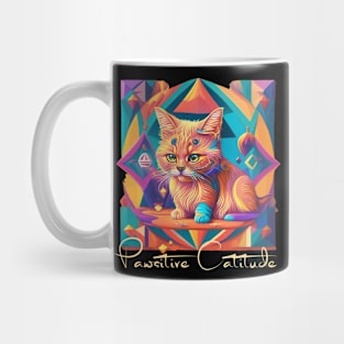 Pawsitive Catitude Mug